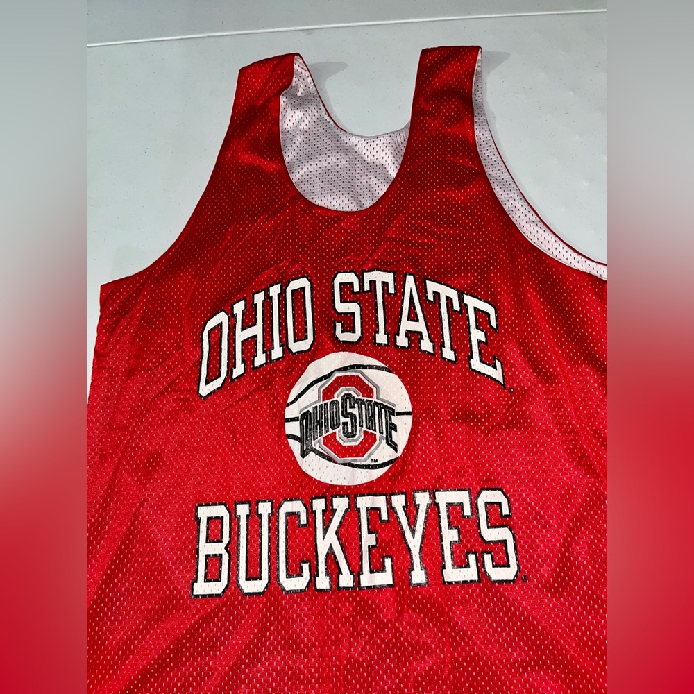 Vintage Champion Ohio State Buckeyes Athletic Basketball Jersey